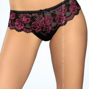 Trosa Monica- svart/cerise, S/M, L/XL, 45 kr