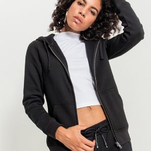 Hood med dragkedja, svart, XS-5XL, 320-365 kr
