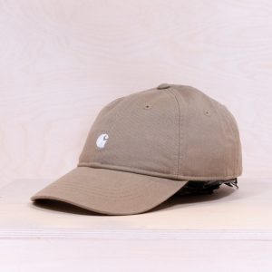 Carhartt Madison Logo Dad Cap Leather/White