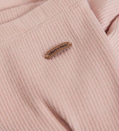 Minymo leggings i ribb - Mahogany Rose - Bild 3