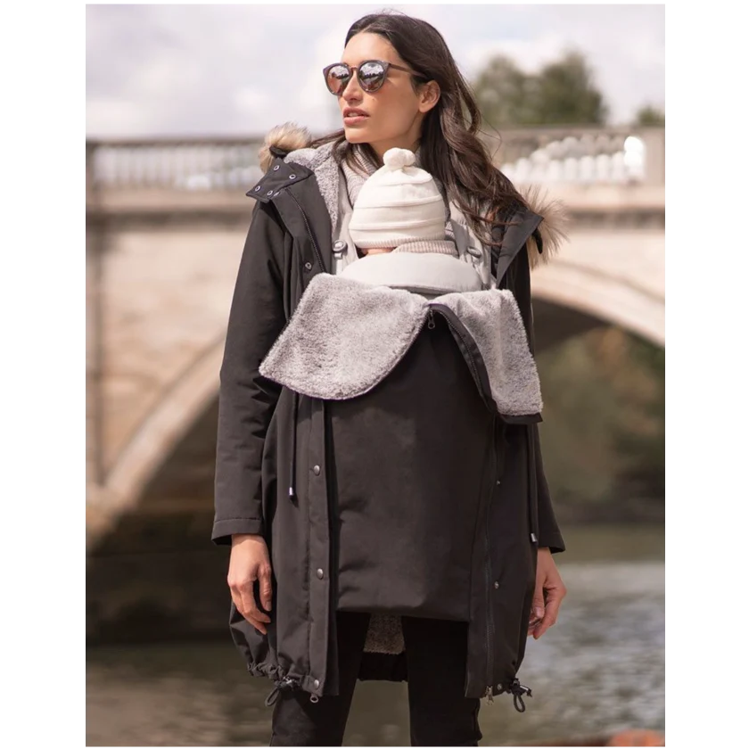 Seraphine Gravid- och bärjacka 3-i-1 - Valetta - Black