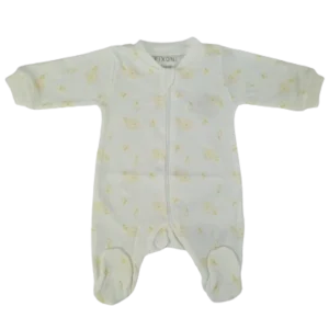 Fixoni heldress/pyjamas med fötter - New Nadja - Snigel - White