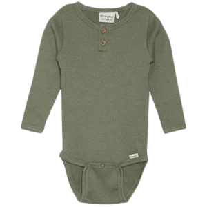 Minymo Body in Rib - Deep Lichen Green